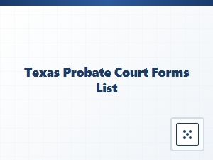 Texas Probate Court Required Forms List